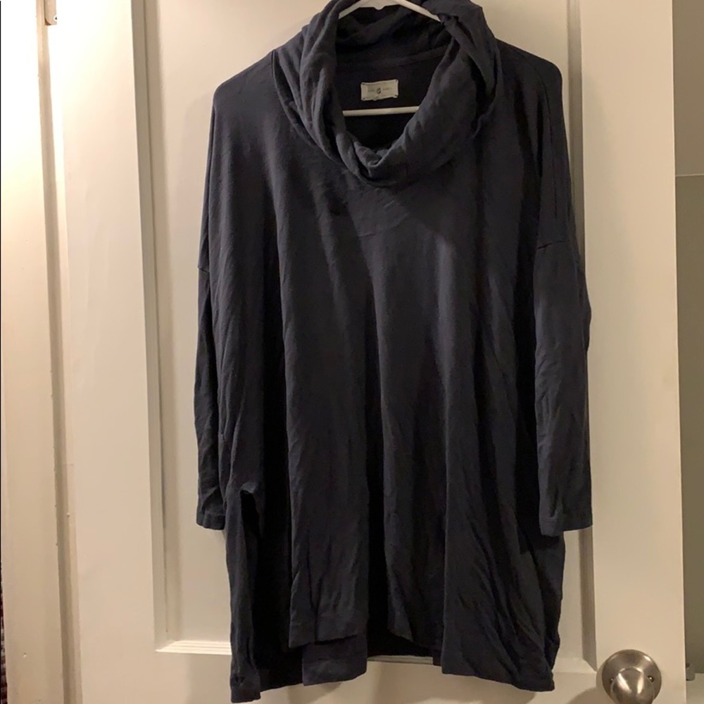 Gray cowl neck tunic